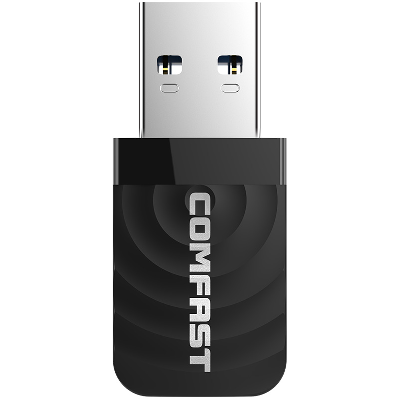 Fashionable Mini Wi-Fi Adapter USB Long Range Easy Use 1300M Comfast CF-812AC Wireless Network Card