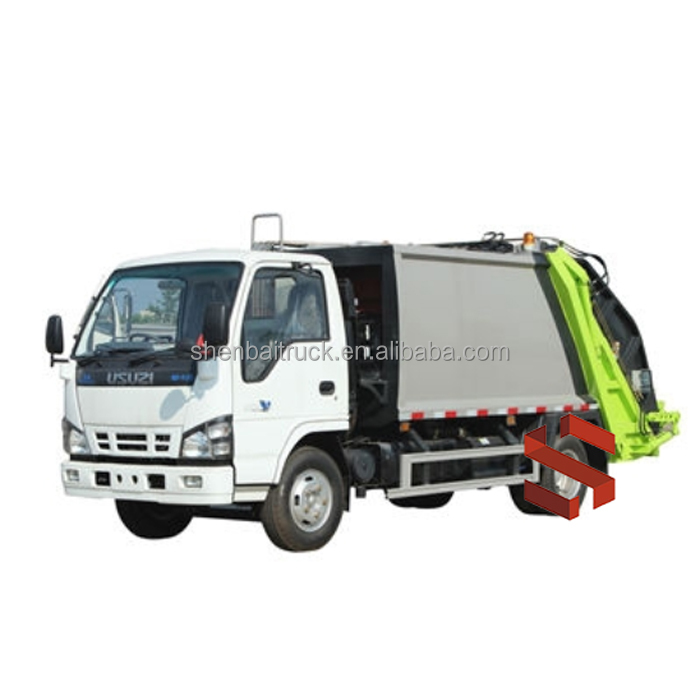 ISUZU ELF 600P 6CBM Municipal Sanitation 3 Ton Compactor Garbage Truck