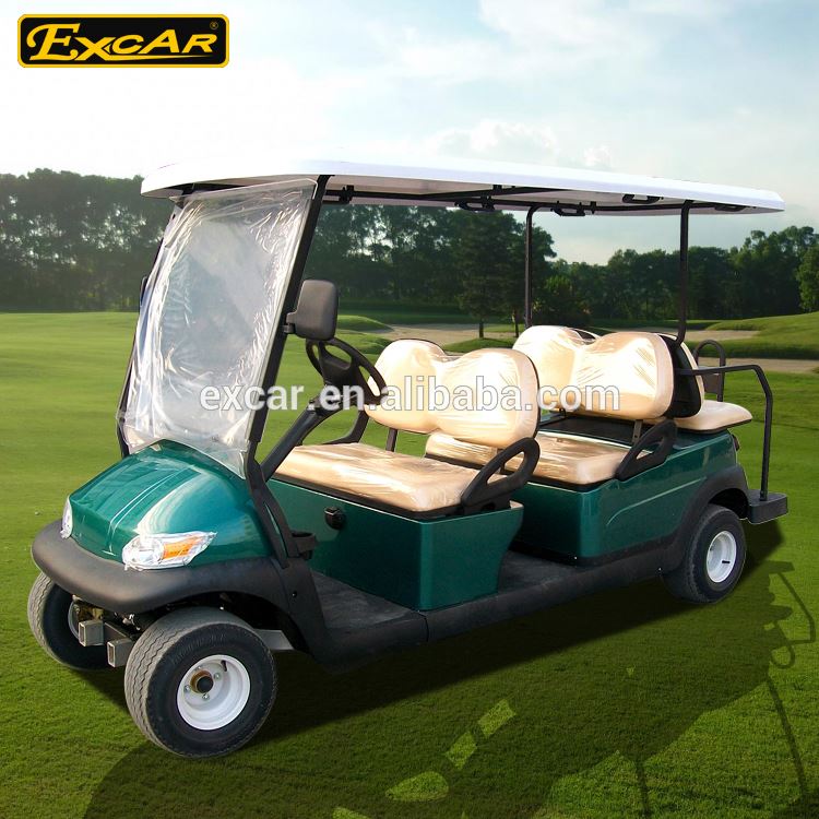 Excar Aluminium 6 Seats electric golf carts 48V 3.7KW Motor Electric Golf Car