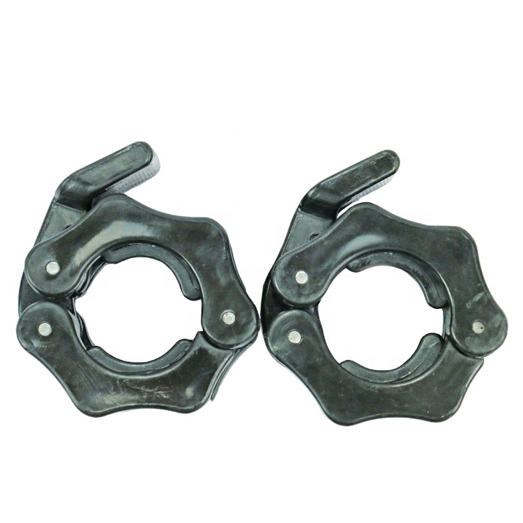 Plastic barbell collar black barbell collar