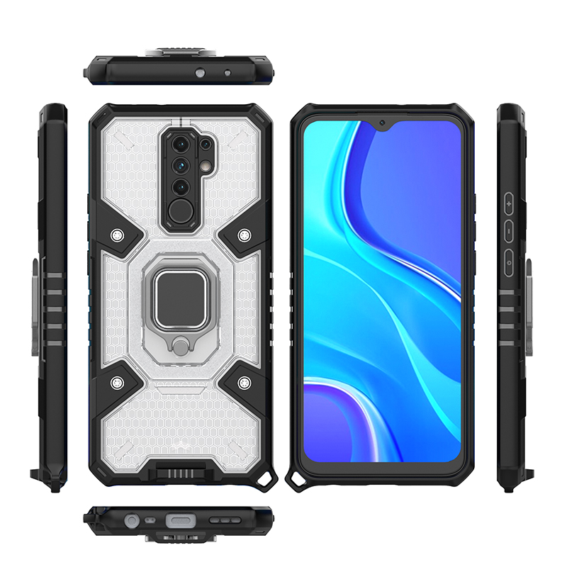 Rugged shield hot selling silicone lanyard phone case shockproof mobile case phone cover for xiaomi redmi 9/9a/9c