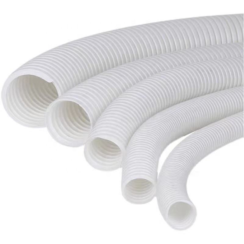White communication corrugated plastic pipe Perforated seepage