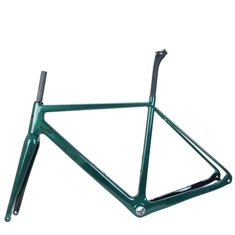 Custom Color Disc Brake 700C Full Carbon Cyclocross Bicycle Frames Gravel Bike Frameset