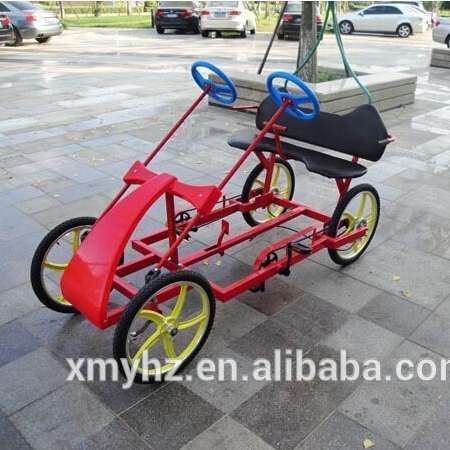 2021Playground park dedicated four-wheel and 2 seats bicycle SA200