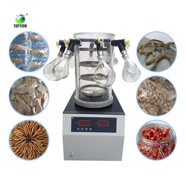 TOPTION China Table Top Benchtop Freeze Dryer Tabletop Mini food Freeze Dryer Freeze drying equipment