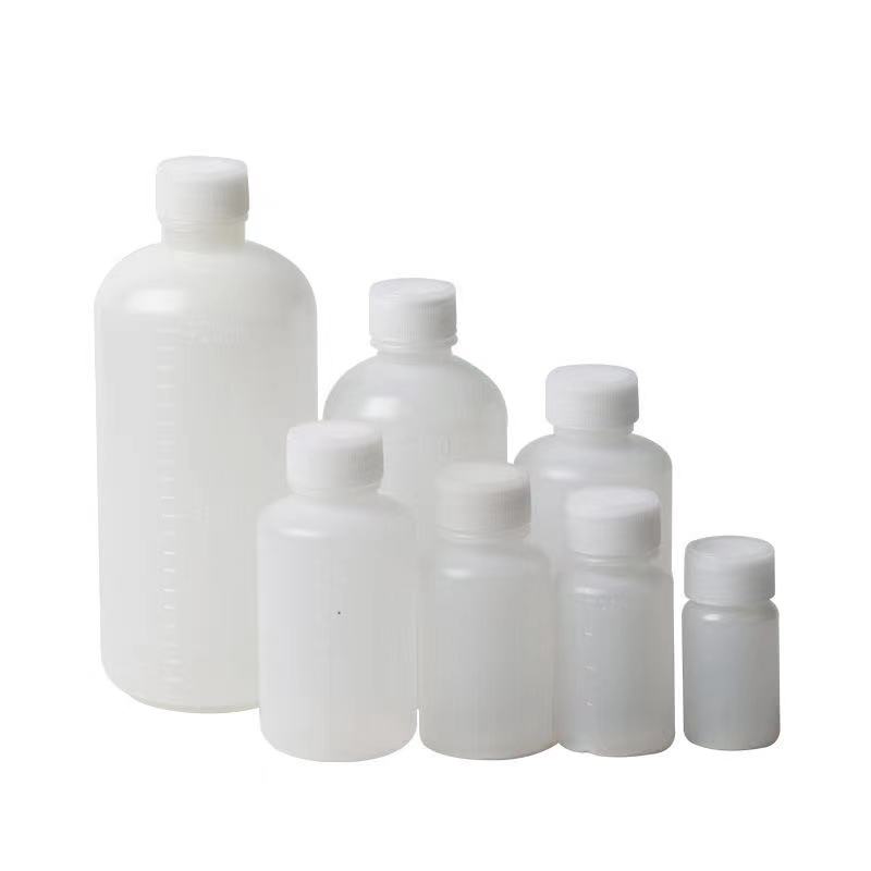 60ml Plastic Bottles Lab Ware White Clear Use Laboratory Wide Mouthed Liquid Bottle