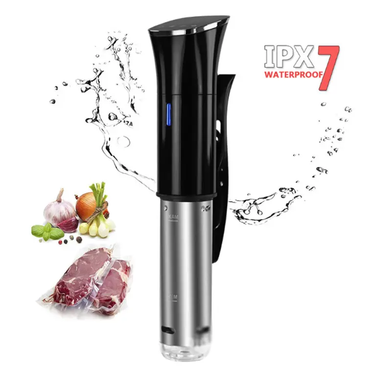 IPX7 Waterproof Stainless Steel Sous Vide Cooker Immersion Circulator 1800 Watts Vacuum Food Cooker LCD Digital Display