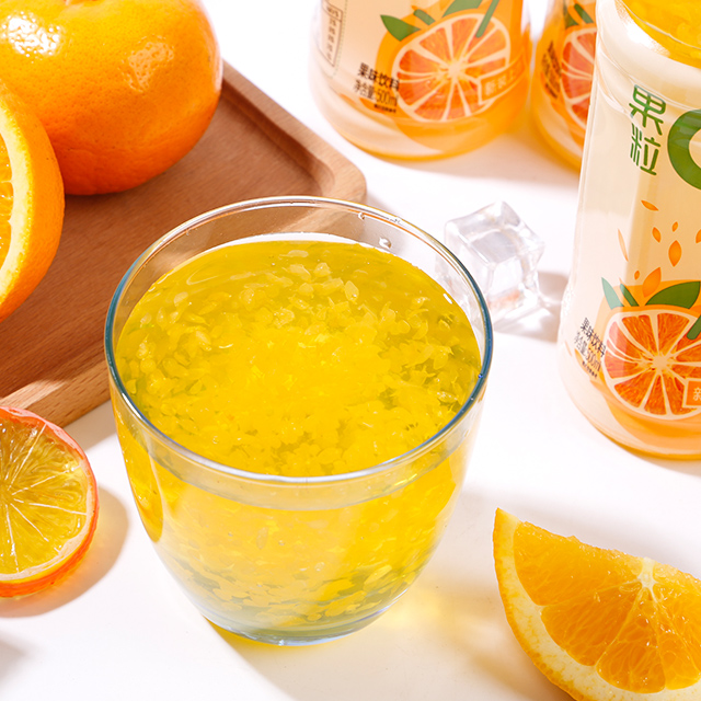 Fruity drink lameizi orange beverage Fruit grain of many Super cool taste Fresh orange