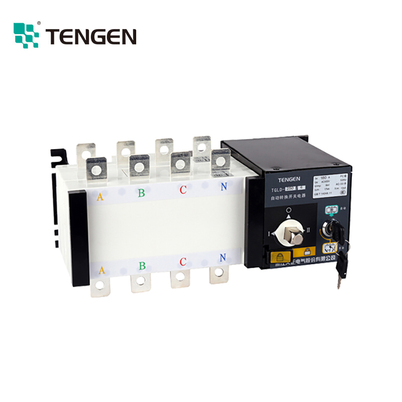 Dc 50Hz 125A 200Amp 300 Amp 500Amp 220V Ats ручной переключатель для генератора
