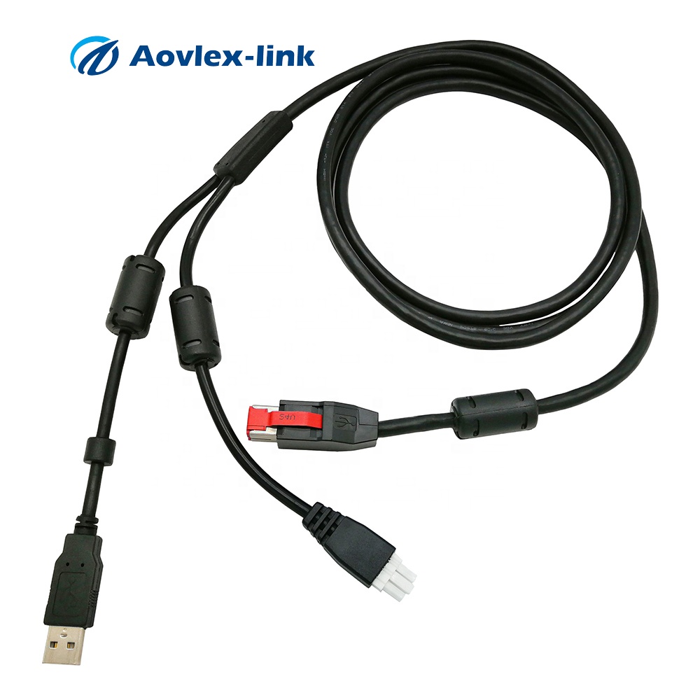 EPOS чековый принтер 24 В с питанием от USB к Y Hosiden 3Pin Male & USB A Универсальный Кабель для принтера