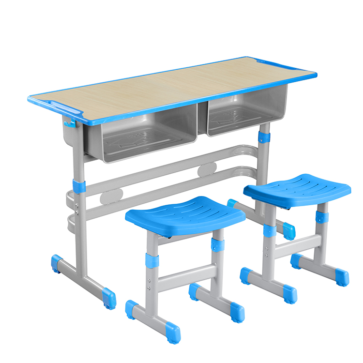Double student desk and chair student desk with chair attached desk chair combination