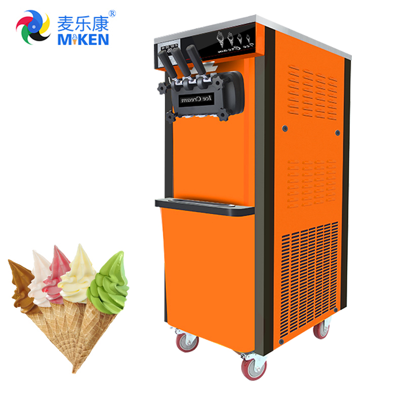 MK-618C Miken экономического Коммерческая мороженая машина смешанные вкуса нержавеющей стали производители Три Топ 2 + 1 201 653*530*1360 *
