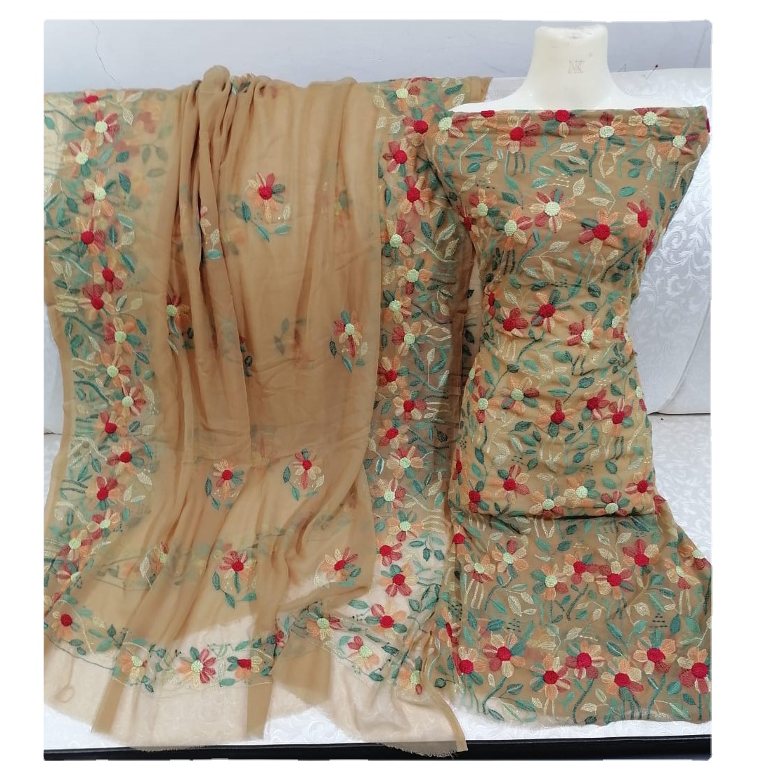 Традиционная индийская Пакистанская мусульманская одежда Salwar kameez платье ручной работы для работы на шелке шифоновая ткань мусульманское платье