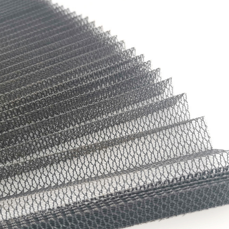 European Pleated Mesh Plastic Plisse Net Anti Insect Folding Door Screen Polyester Fiber Bug Netting
