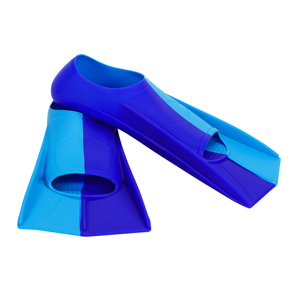 Manufacturer price Full Foot Design 42-44 size L Adult Training Swim Fins Snorkeling Flippers Short Blade Silicone Swimming Fins