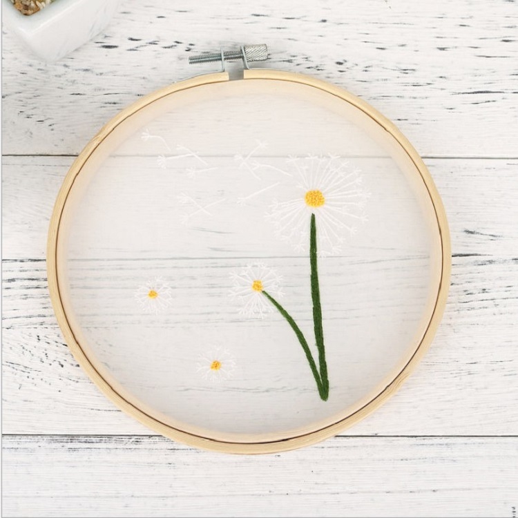 Hot sale Embroidery kit for Beginners Getting Started Organd Embroidery Decoration Pendant Sewing Craft Kit