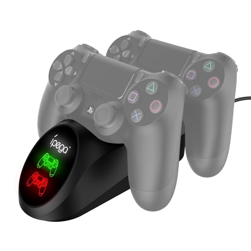 iPega PG-9180 Dual Charging Base Charger Dock Stand Station with LED Display Indicator for Playstation 4 PS4 Game Controller
