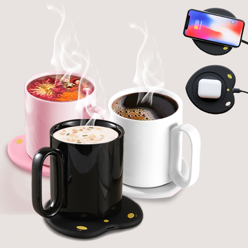 Premium Quality Wireless Coffee Thermal Heater Electronic Mug Warmer With Temperature Settings