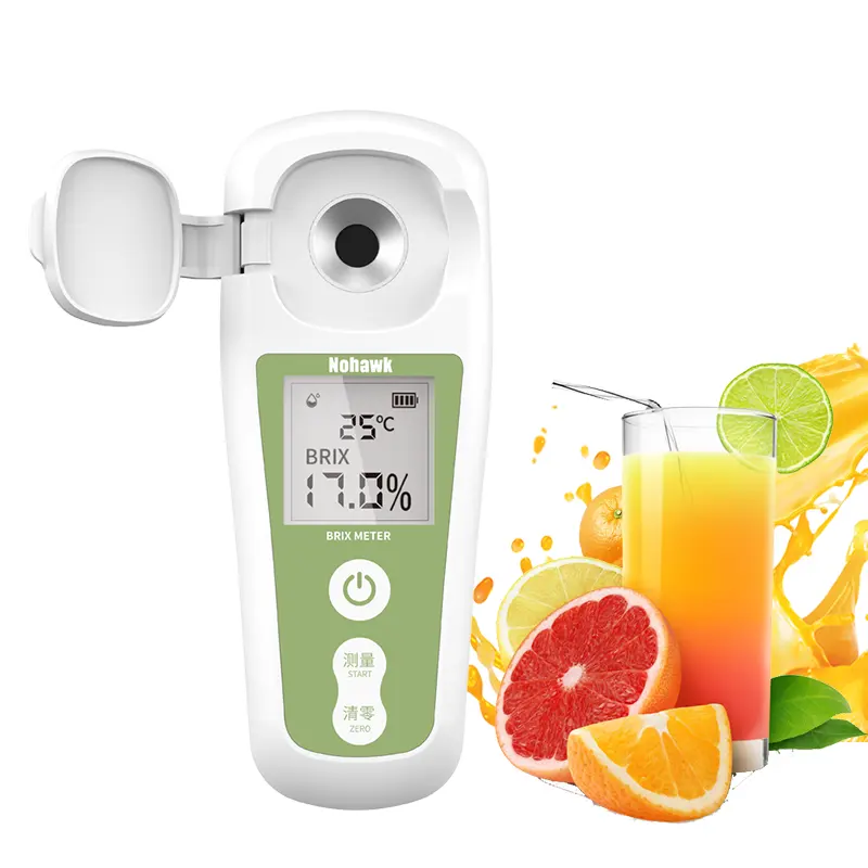 Digital Refractometer Sugar Brix Meter Rechargeable Saccharimeter Wine Beer Alcohol Drink Fruit Sugar Concentration Meter
