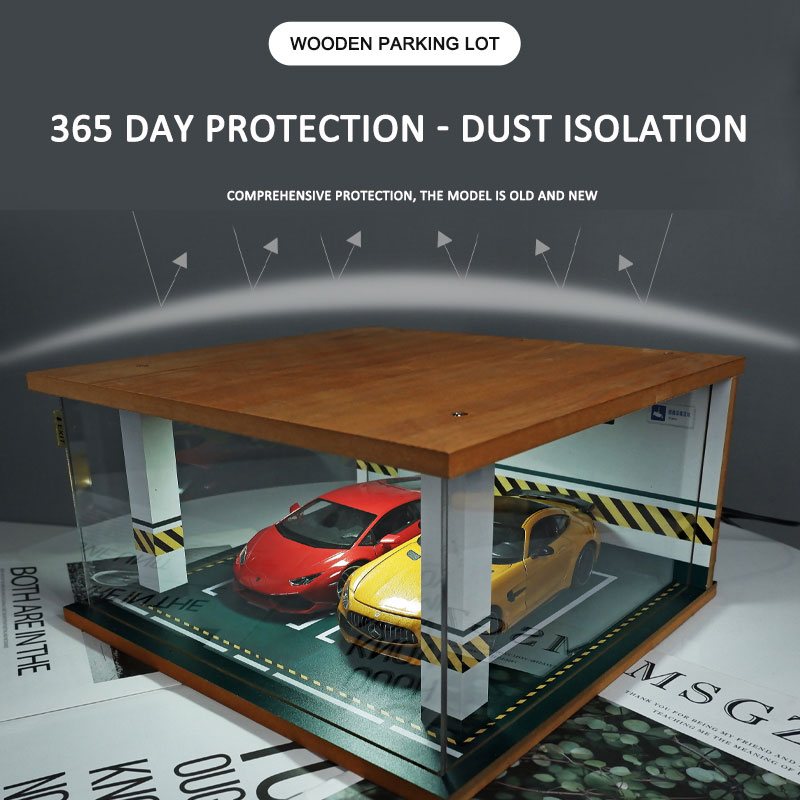 Car model parking garage model scene acrylic dust-proof high-end luxury display box storage box