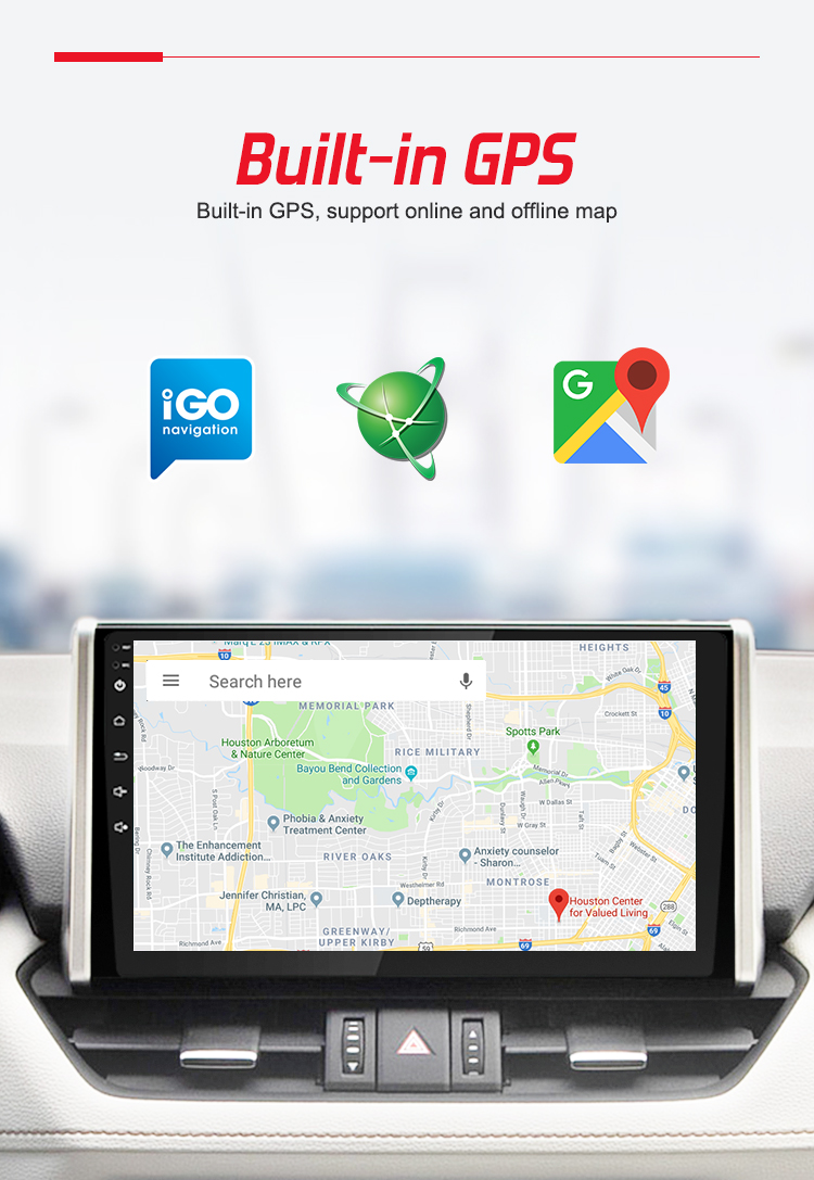 Wholesale Android 10 Car multimedia player with 4+64GB wireless carplay 9inch 10inch universal Android car video