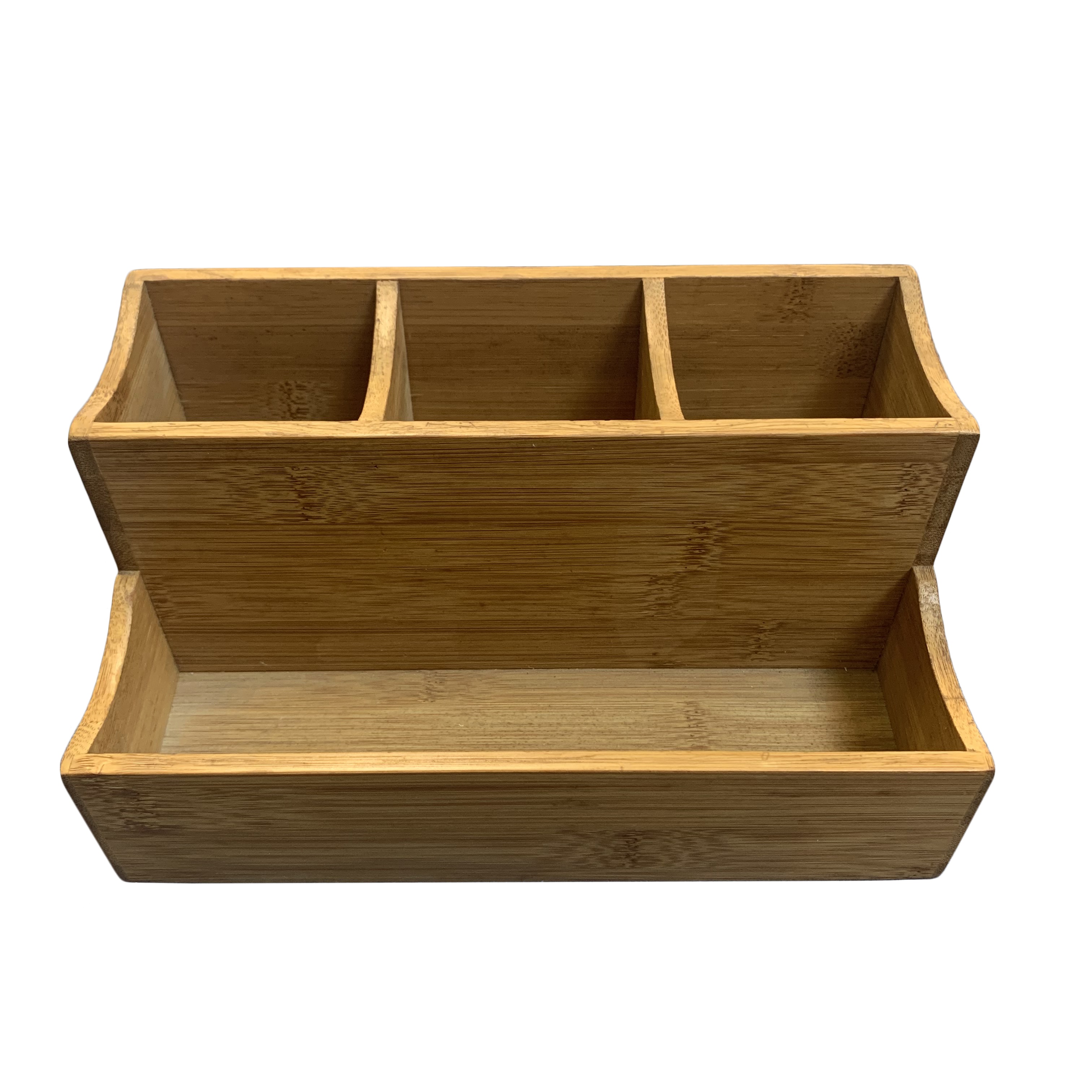 Wholesale Modern Wood Desktop Natural Bamboo Office Desk Wooden Mail Organizer Holder