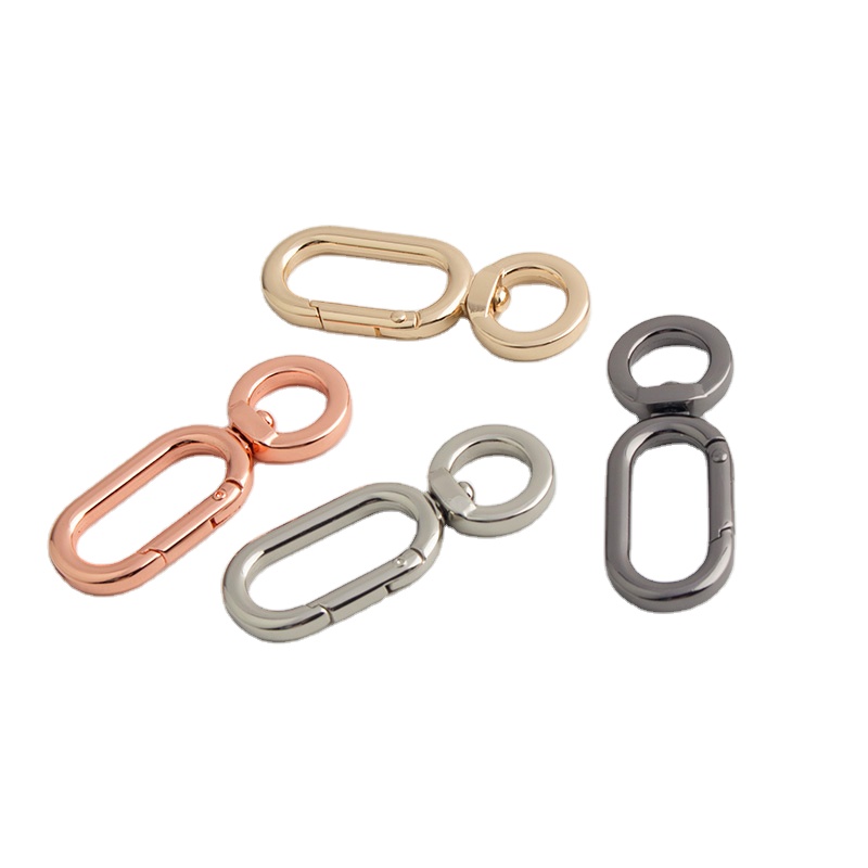 Nolvo World 61*13mm Luggage Accessory Swivel Lobster Buckle Alloy Belt Buckle for Handbag