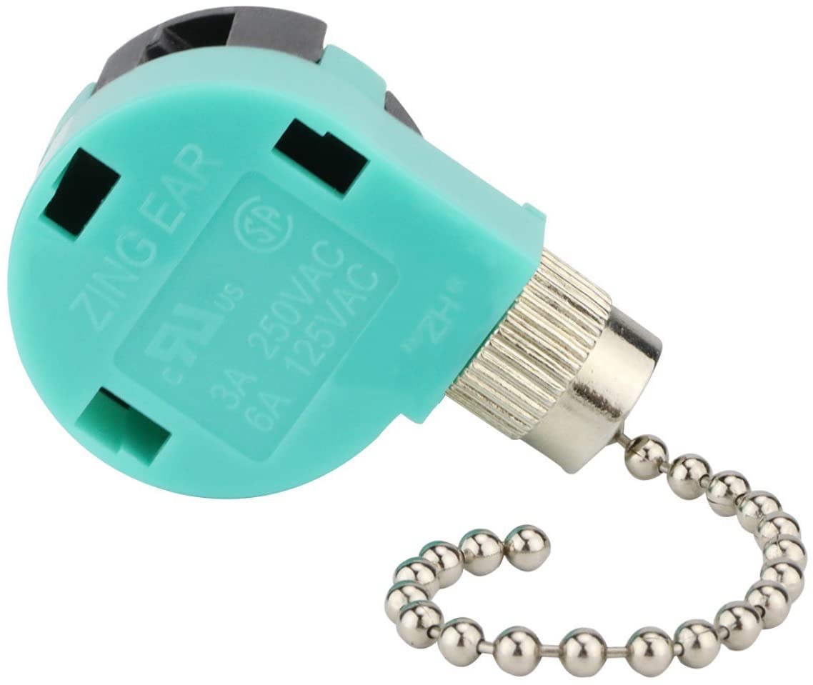 Потолочный вентилятор переключатель 3 скорости 4 провода Zing Ear ZE-268S6 Pull Chain переключатель управления замена 3 переключатель контроля скорости потолочные вентиляторы, W