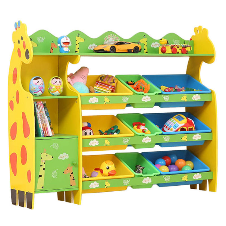 ETG-21 Cheap Kids Bedroom Daycare Wooden School Shelves Furniture Toy Cabinet For Sale