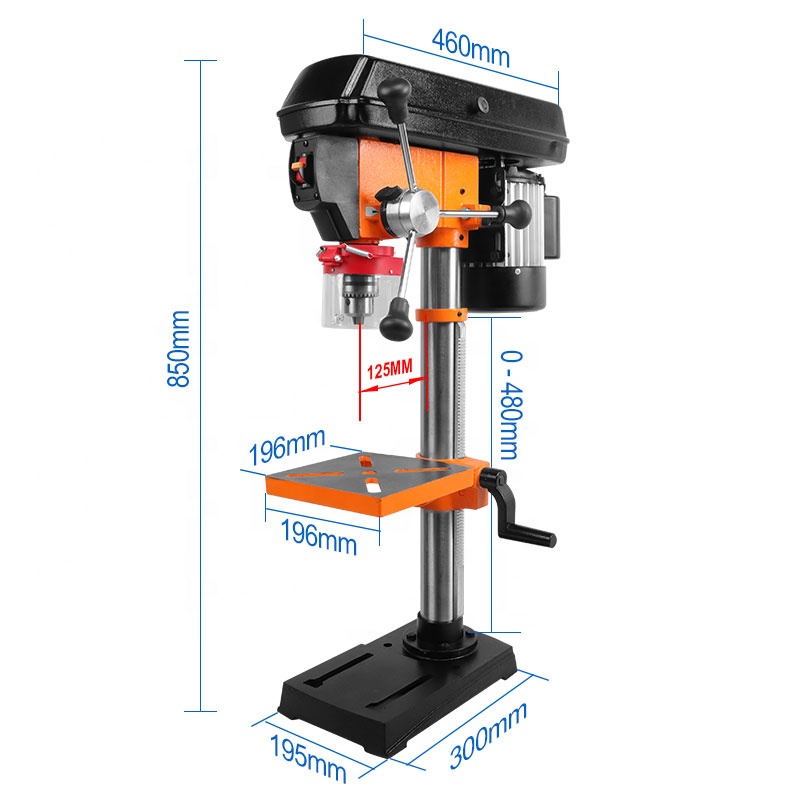 LUXTER 750W Bench Drill Drill Press Stand Drilling Machine Press