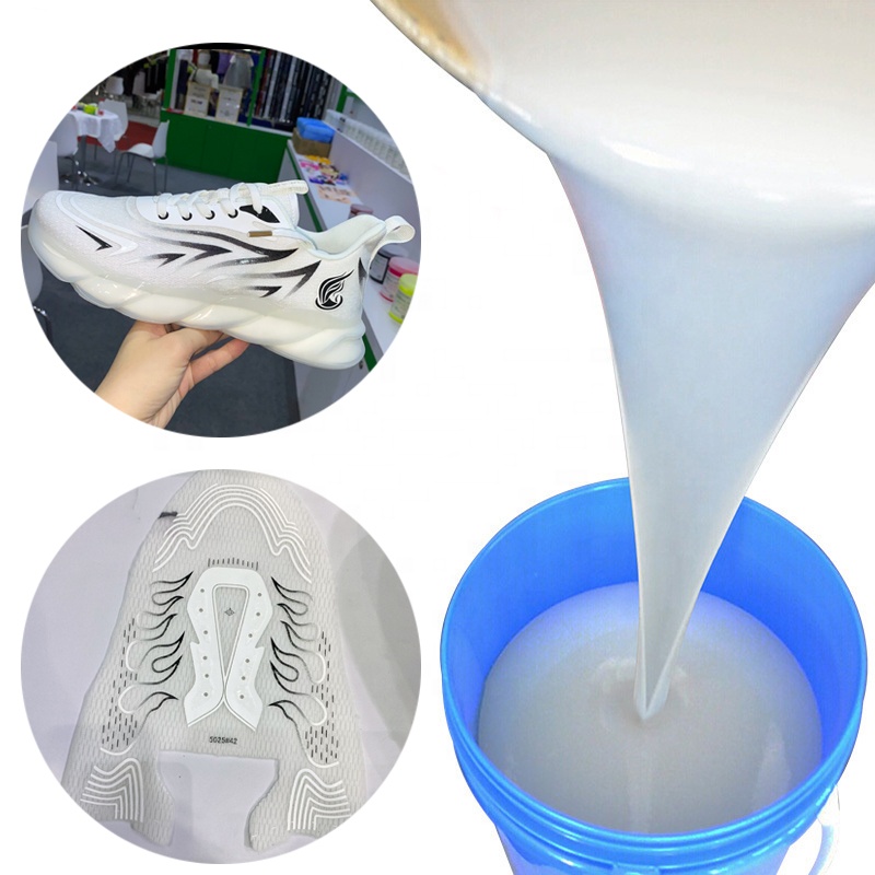 High elasticity soft high gloss strong adhesion clothing accessories footwear bronzing printing liquid silicone ink Free samples