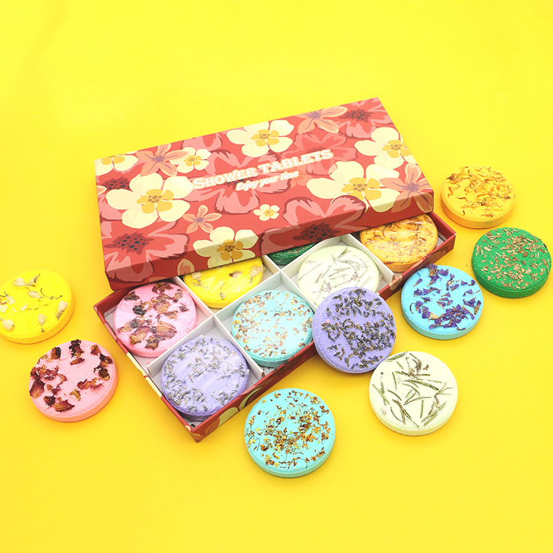 shower steamers fragrance explosive salt set bath salt effervescent bath shower steam dried flower essential oil shower steams