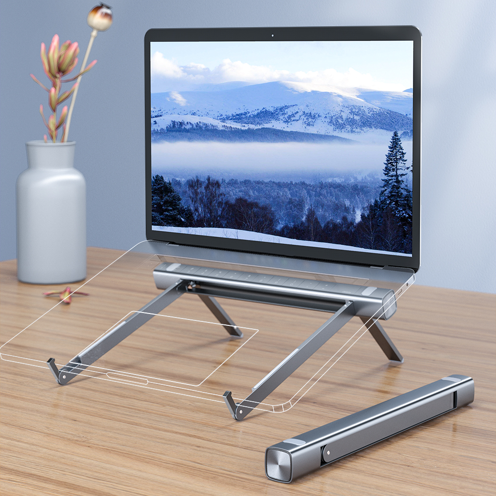 Laptop Stand Tablet Stand Computer Bracket Aluminum Alloy Gear Linkage Fully Innovative Notebook Holder