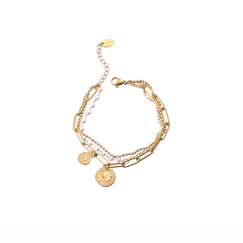 14k Gold New Retro pearl niche design