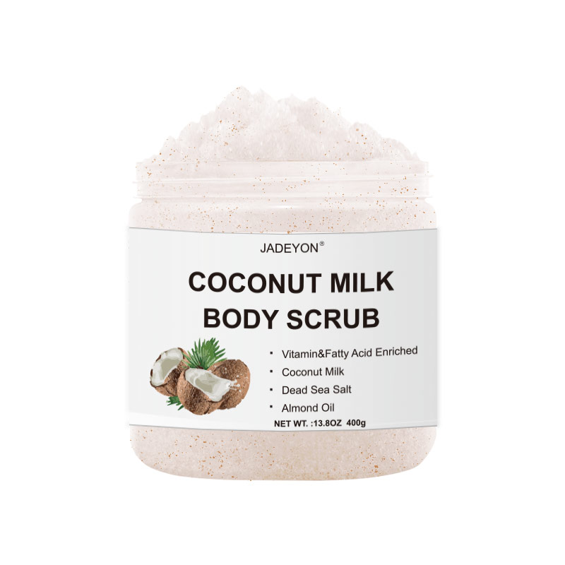 Private label best custom Organic fruit natural Hydrating Whitening Exfoliating Scrub Sugar whipped 400g coconut body scrub