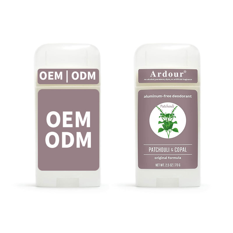 OEM deodorant stick Long Lasting Odor Control with Baking Soda and Essential Oils, Patchouli and Copal perfume and deodorant
