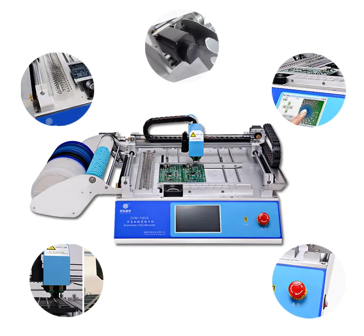 Led Light Assembly Line Small SMT Machines Automatic chip mounter p&p Device