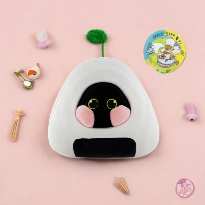 Custom Stuffed Rice Ball Plush Sushi Toy Cute giant panda Soothing Plush Pillow Weighted Rice Ball Toys
