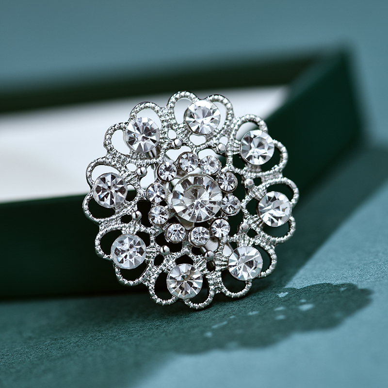 Fashion Vintage Wedding Brooches Women Rhinestone Brooch Crystal Flowers Brooches Pins