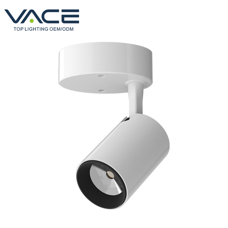 VACE Rohs CE Aluminum White Black 5watt 7watt 9watt Ceiling Pendant Led Track Light