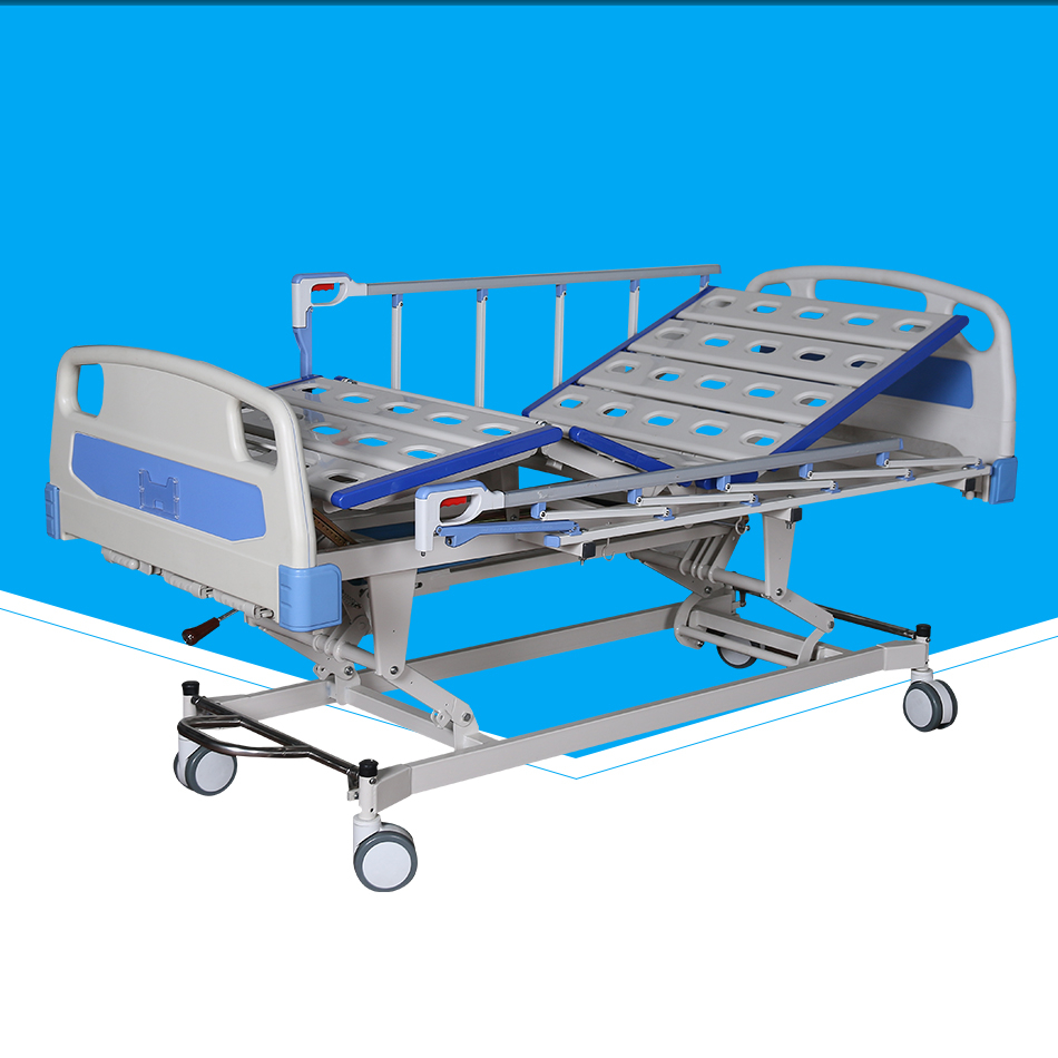 SFD-B3202 3 функция 3 Cranks ручная Больничная кровать с роликами