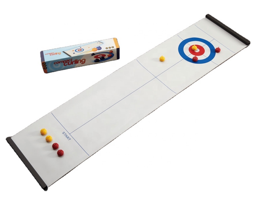 LANDER-MAN 2020 Wholesale High Quality Desktop Table Game Compact Curling Game