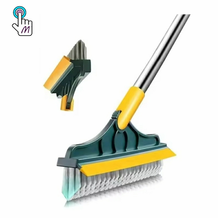 Floor Cleaning Brush Long Handle Scrubber Scraper Brush Adjustable Detachable Stiff Bristles Gap Brush Home Cleaning Supplies