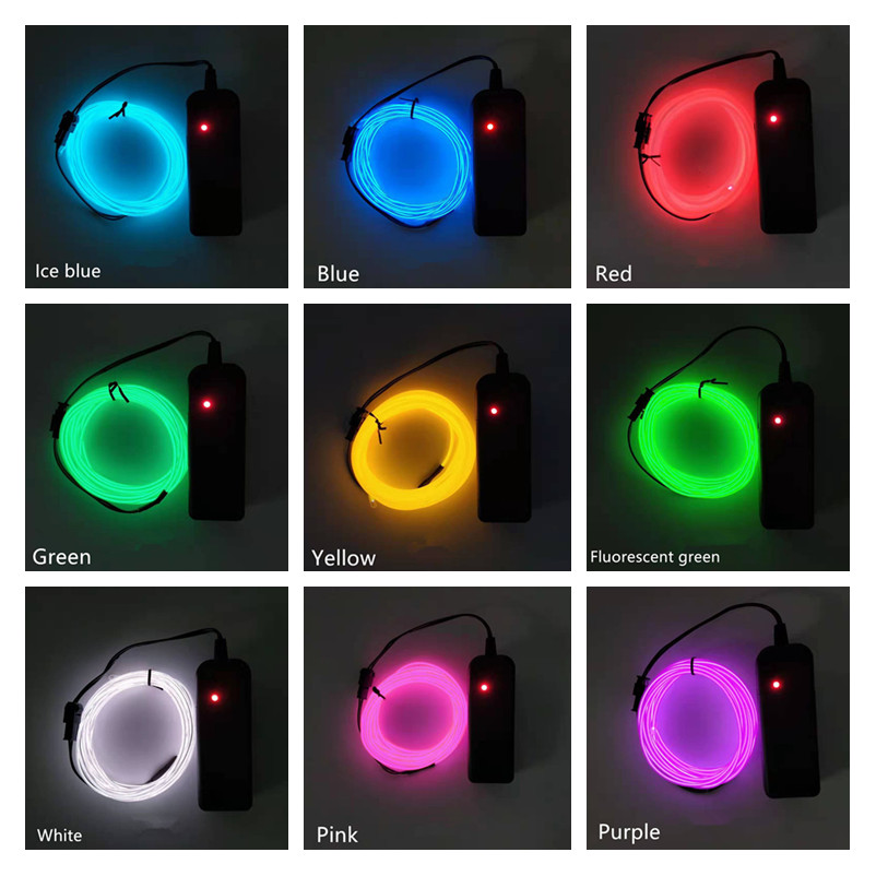 Wire Led String Lights Neon Lamp Flexible DIY for Bar Home Room Christmas Wedding Party Decor Waterproof Outdoor Navidad Noel