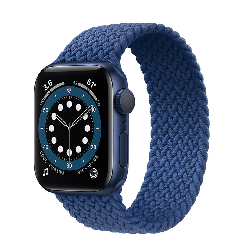 1:1 копия Плетеный Solo Loop для Apple Watch band 44 мм 40 мм эластичный браслет iWatch для Apple Watch Series 6 SE 5 4 готов к отправке