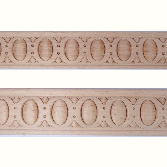 Egg wood trim Solid beech hand-carved Contemporary Modern Wood molding wooden carving indoor decoration Ceiling decoration