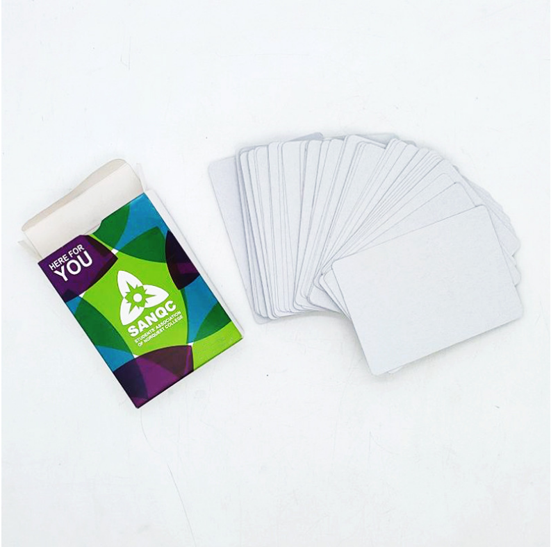 Design Logo Custom sublimation playing cards blank plastic playing cards poker