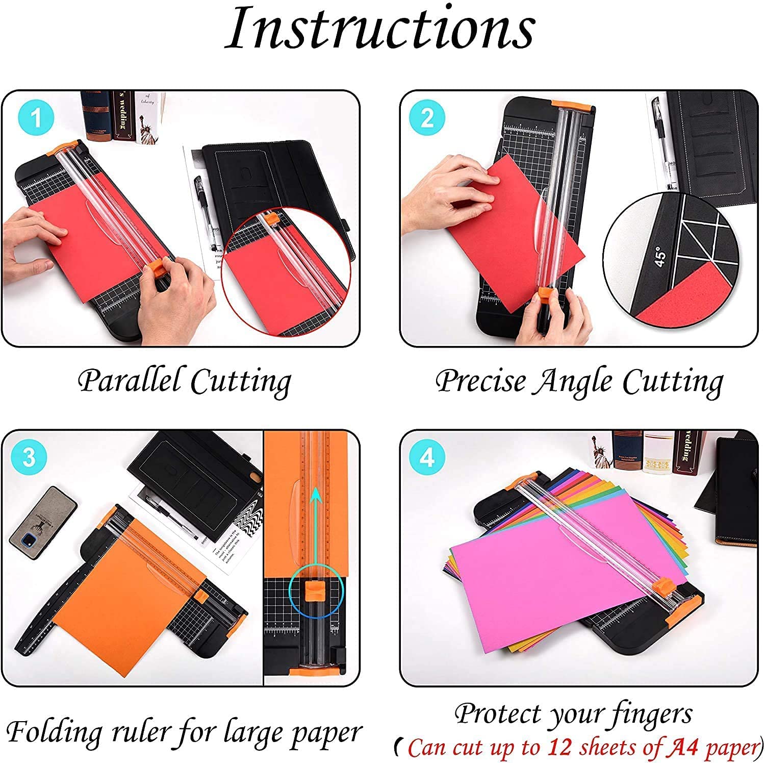 Grande venda A4 Mini cortador de papel cortador de papel para escola de home office