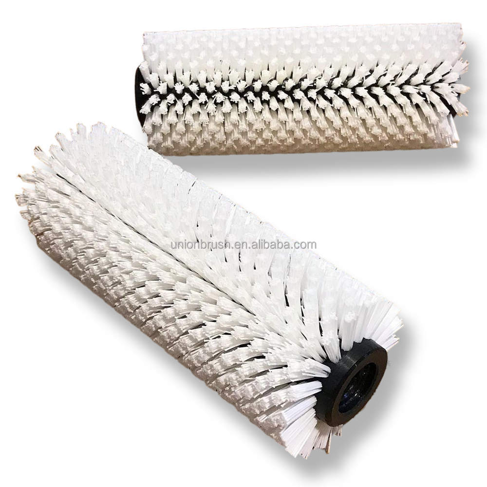 Staggered Filament White Color Vegetable And Egg Cleaning Washing Cylindrical Brush