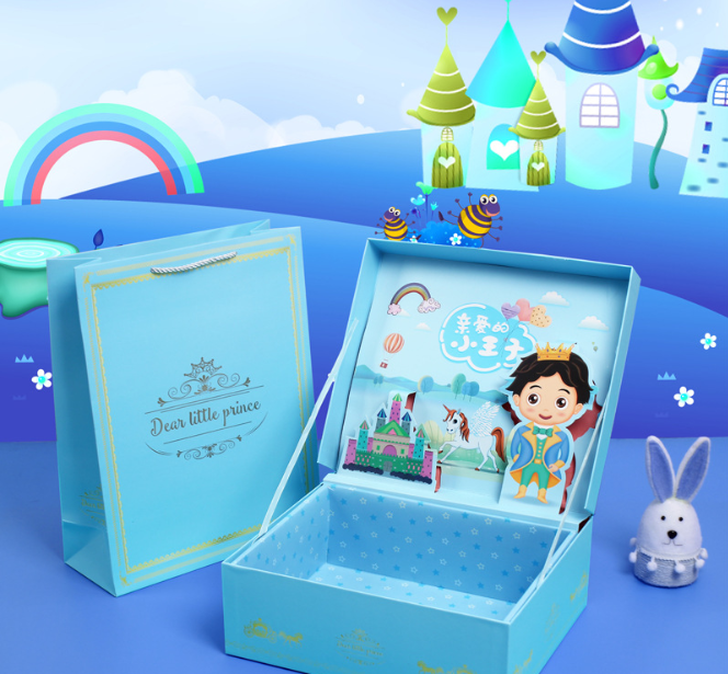 Luxury Paprer Creative 3D Design Birthday Gift Box Packaging